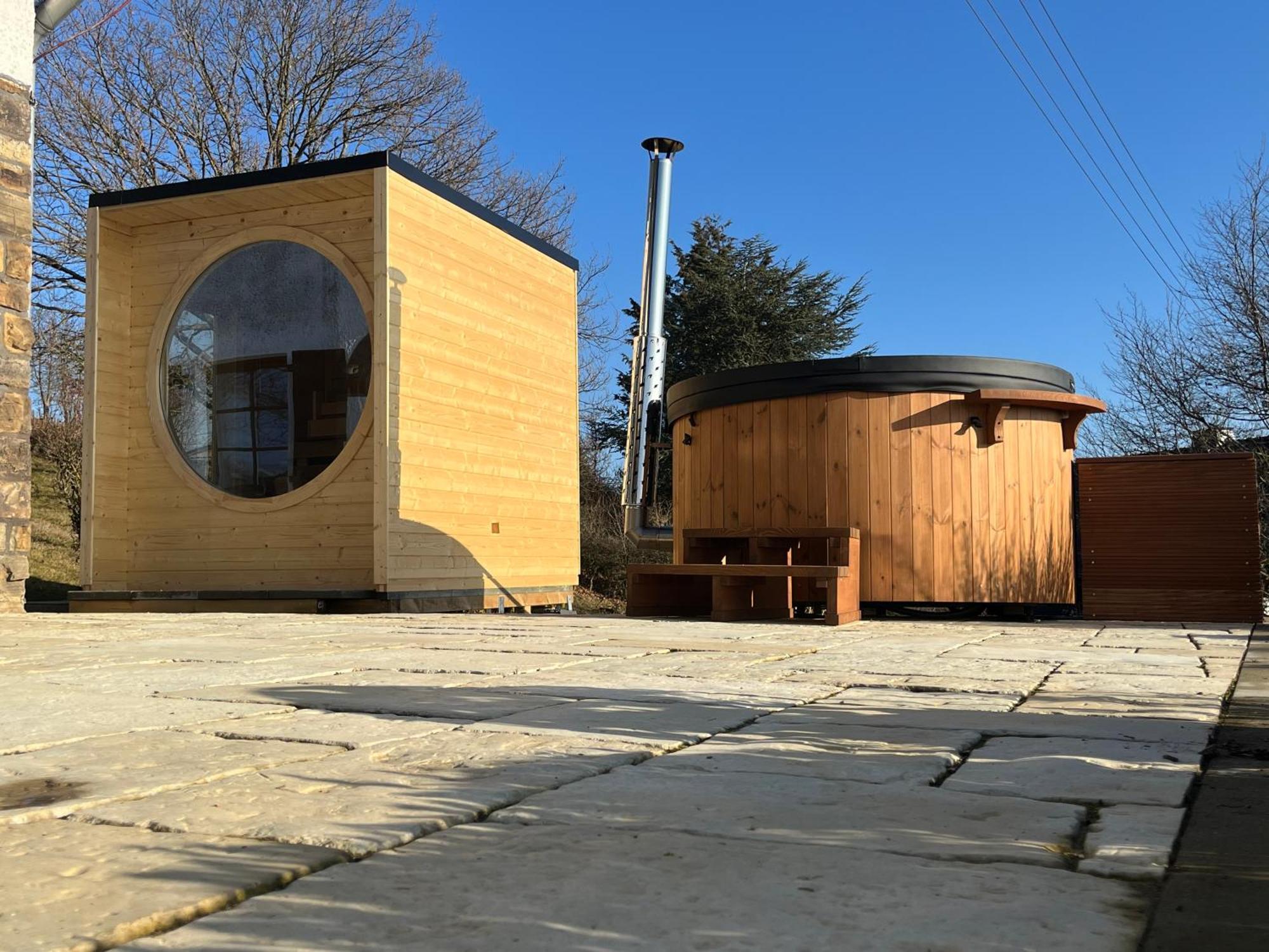 Eifel Landhaus Panoramablick Unter Der Burg Olbrueck Mit Sauna Hottub Grosser Terrasse Und Garten Ideal Fuer Familien Niederdurenbach Exterior photo